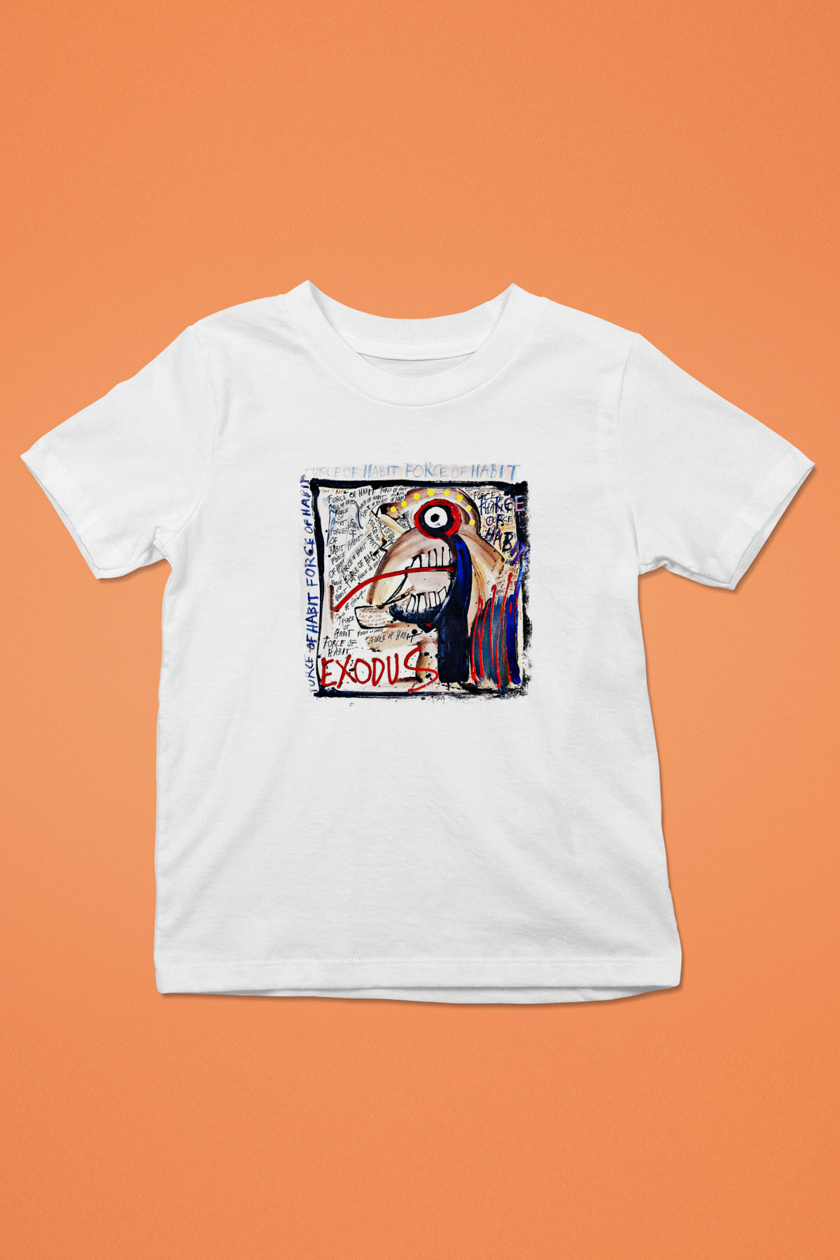Exodus Baskılı Unisex Beyaz Çocuk Tişört