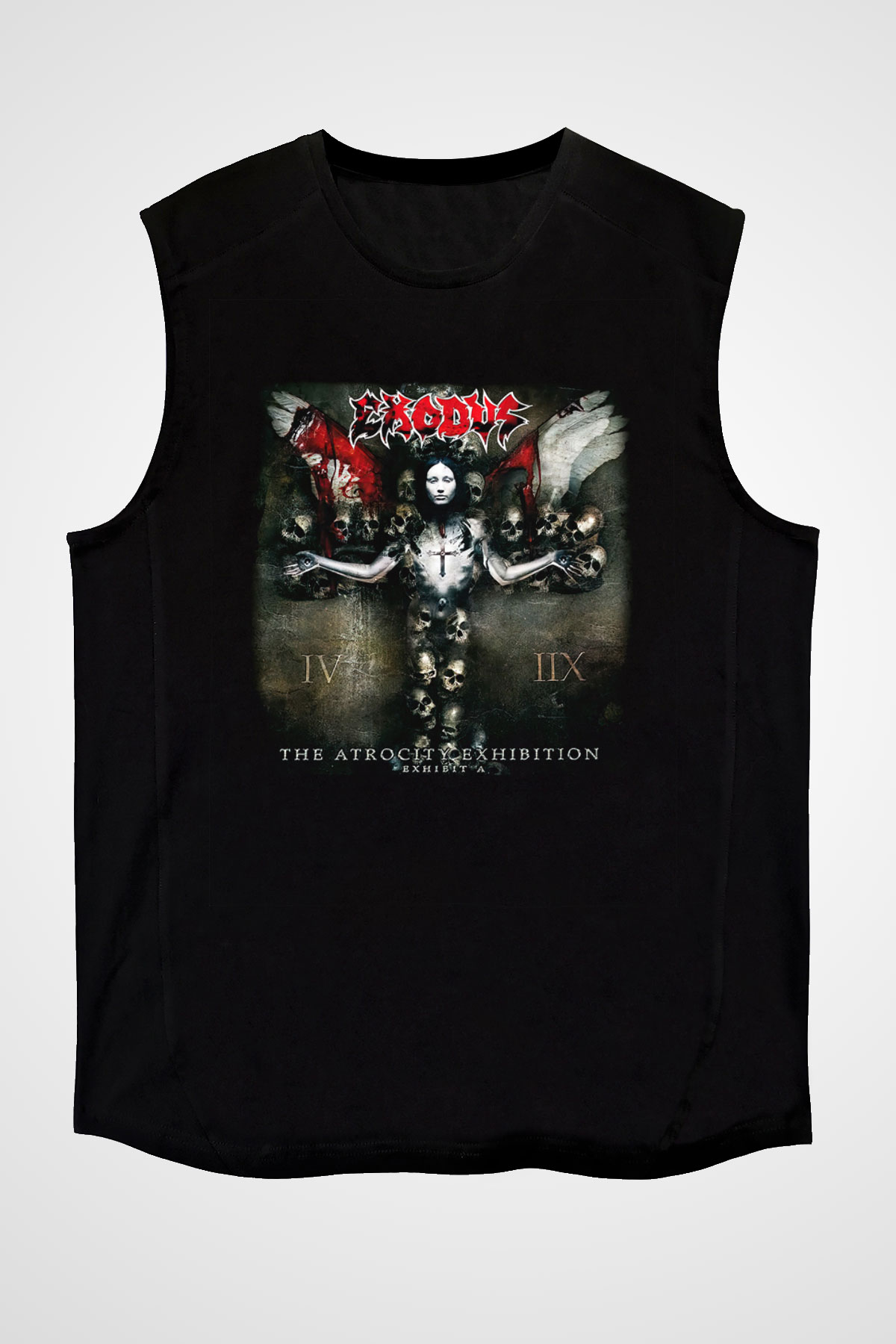 Exodus Siyah Unisex Kolsuz Tişört
