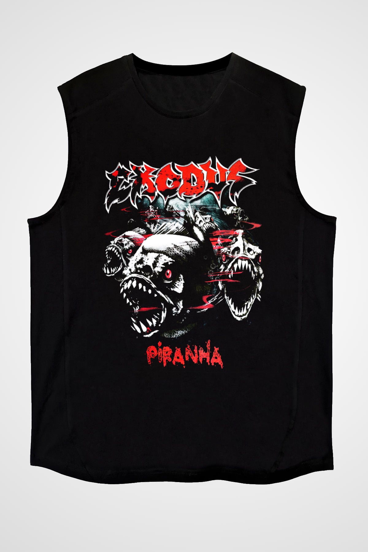 Exodus Siyah Unisex Kolsuz Tişört