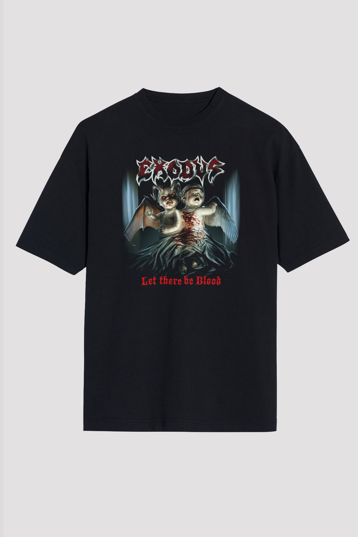 Exodus Siyah Unisex Oversize Tişört T-Shirt