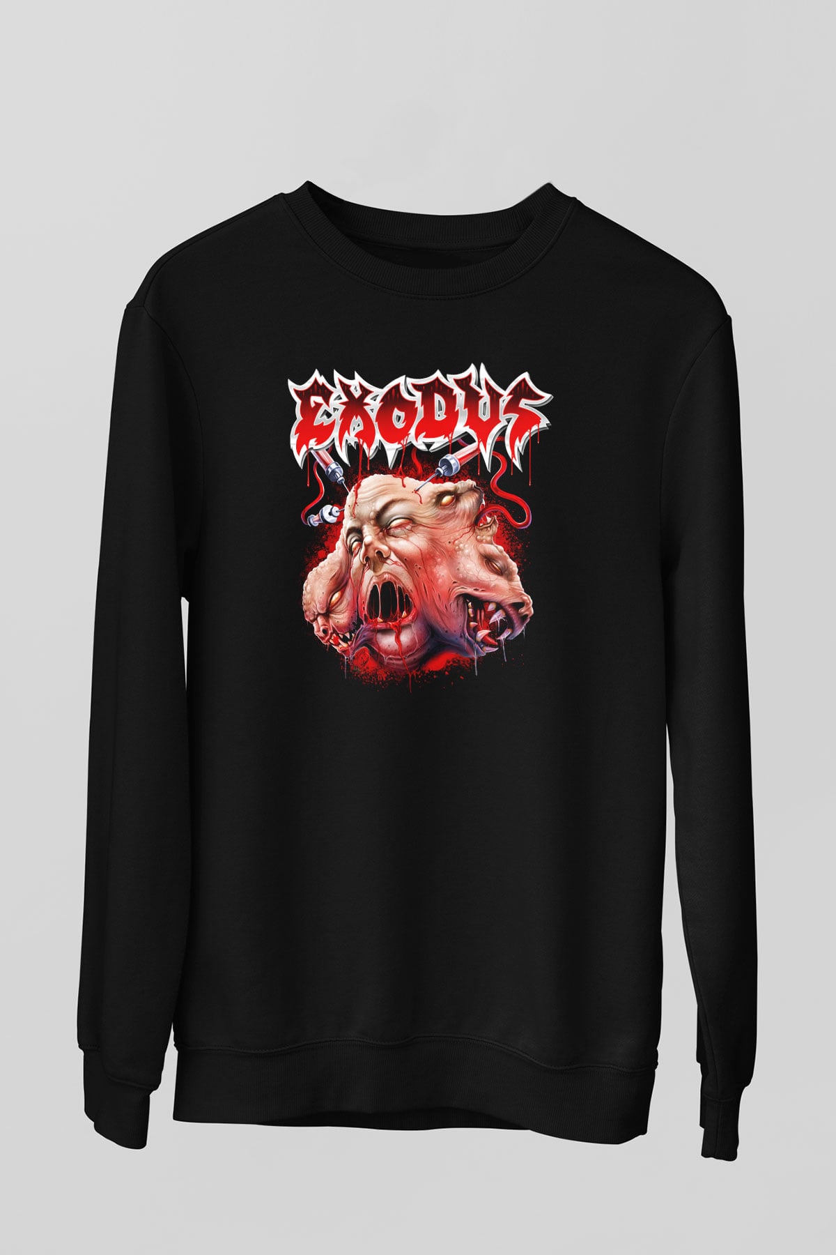 Exodus Siyah Unisex Sweatshirt