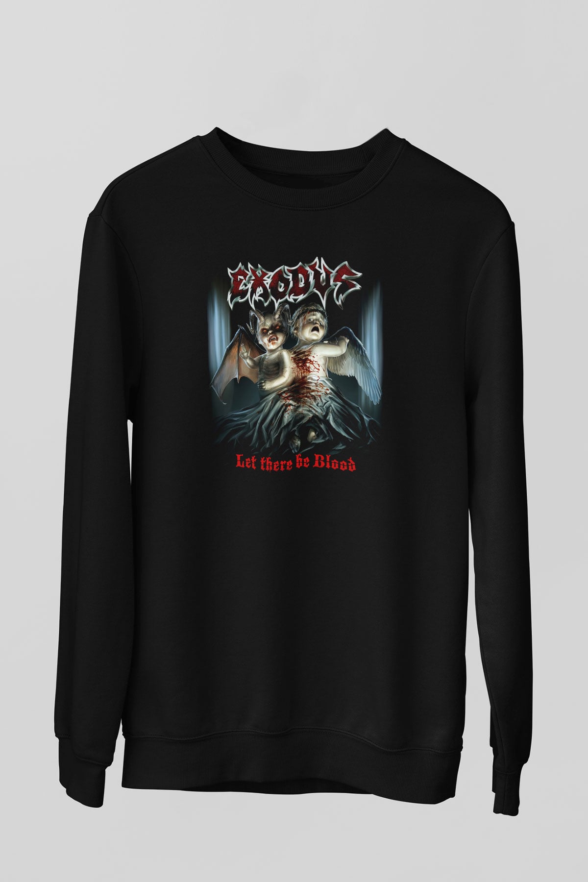 Exodus Siyah Unisex Sweatshirt