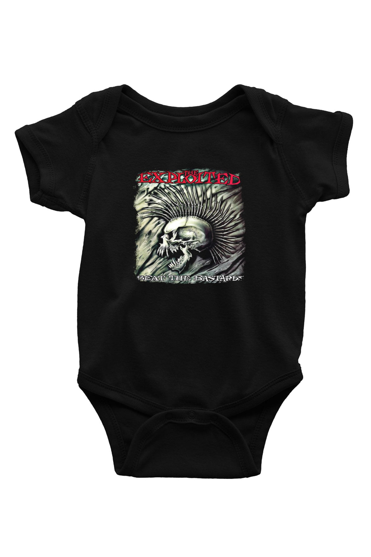 Exploited Baskılı Unisex Siyah Bebek Body - Zıbın