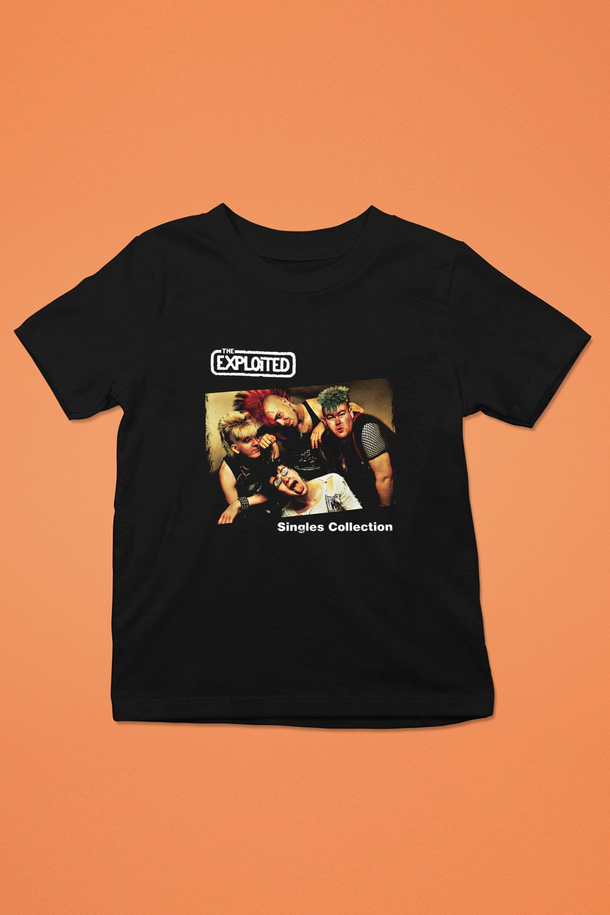 Exploited Baskılı Unisex Siyah Çocuk Tişört
