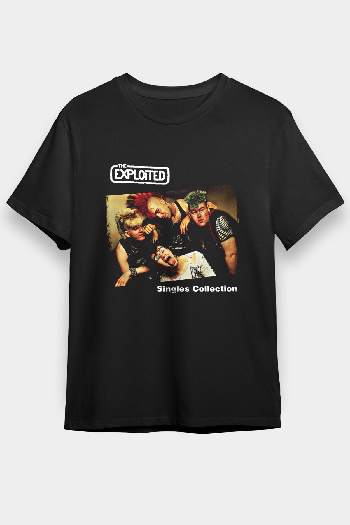 Exploited Baskılı Unisex Siyah Tişört