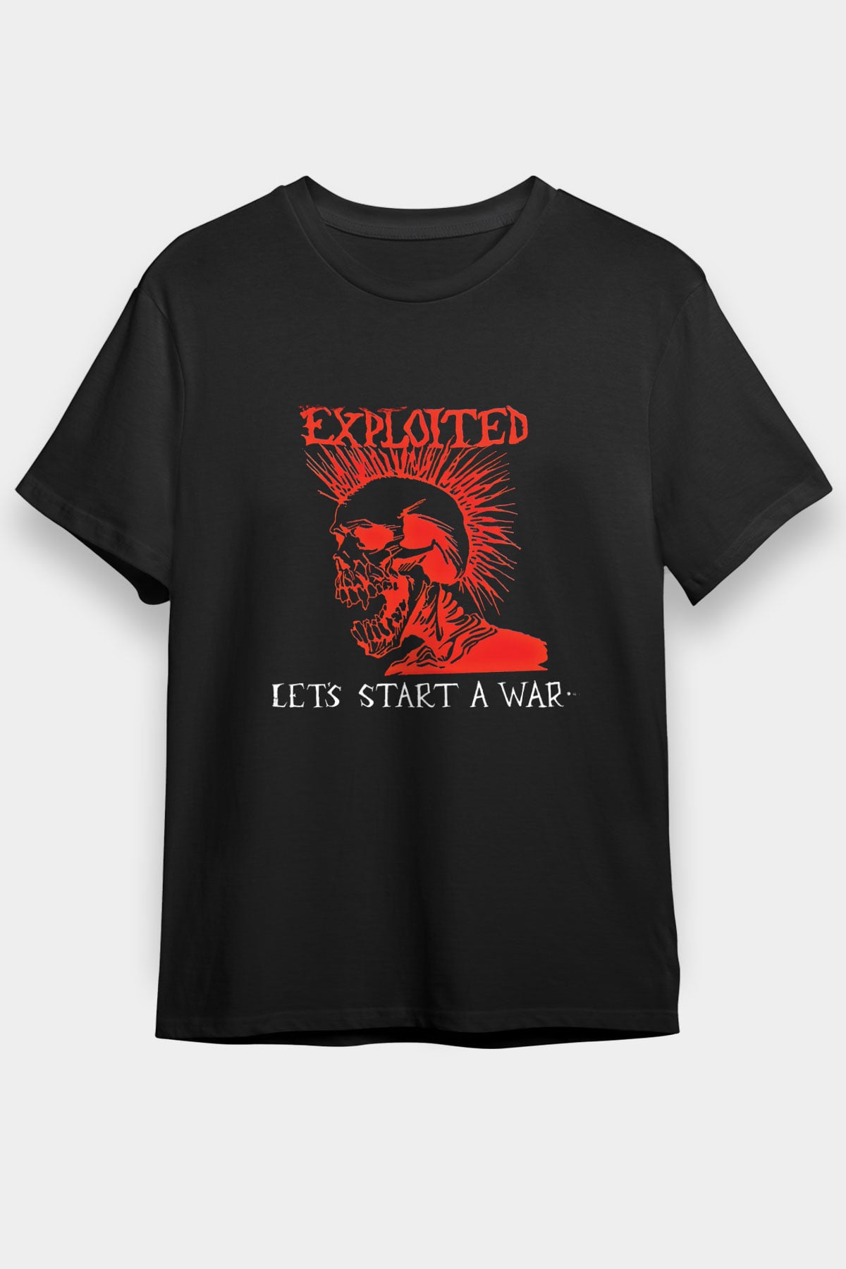 Exploited Baskılı Unisex Siyah Tişört