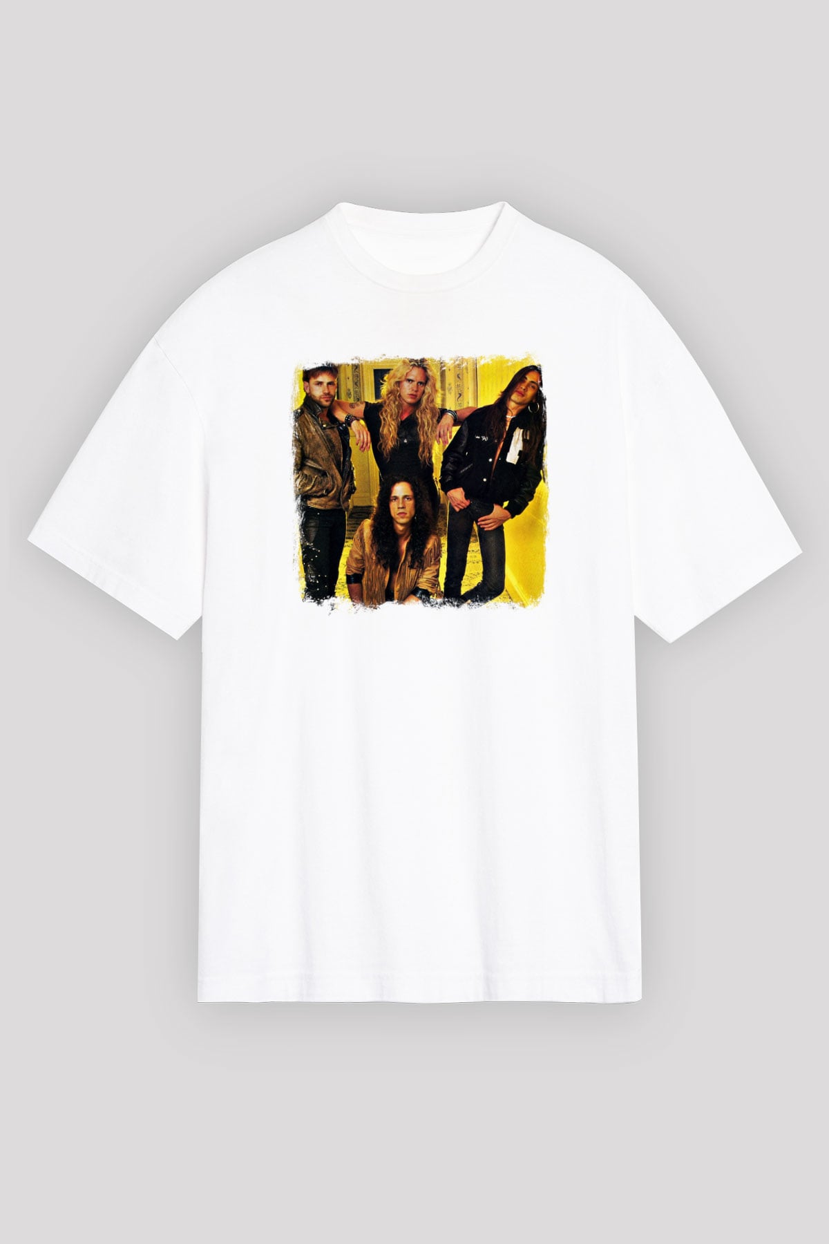 Extreme Baskılı Unisex Beyaz Oversize Tişört