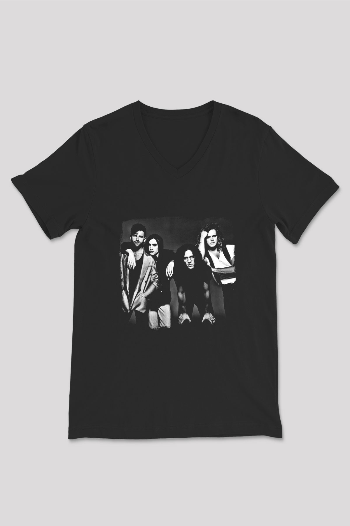 Extreme Baskılı Unisex Siyah V Yaka Tişört