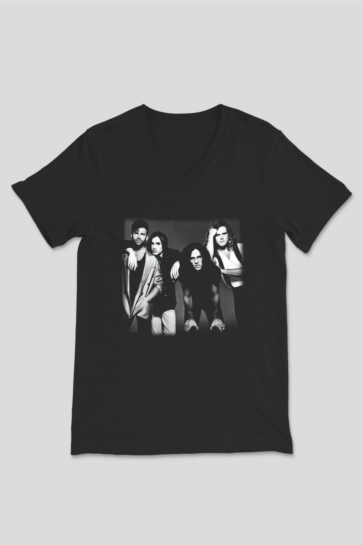 Extreme Siyah Unisex V Yaka Tişört T-Shirt