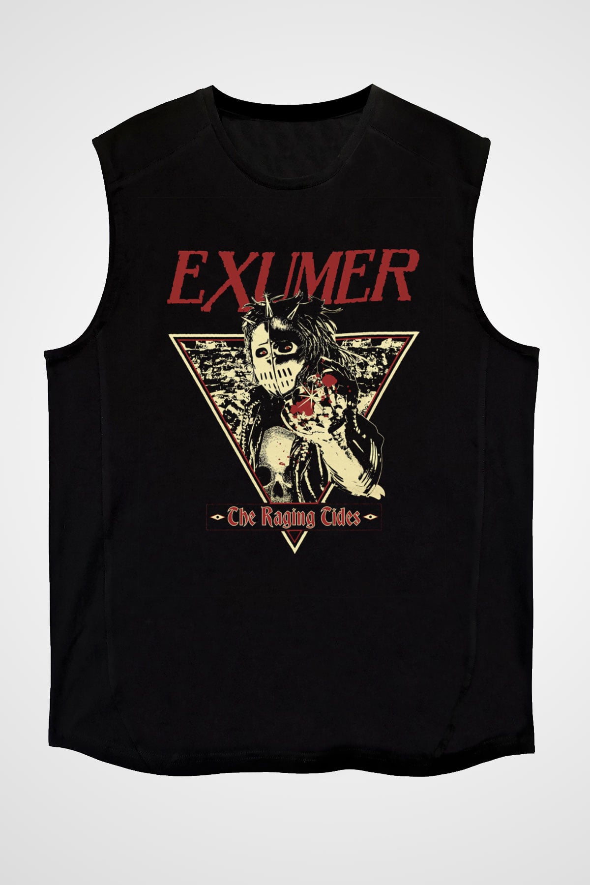 Exumer Siyah Unisex Kolsuz Tişört