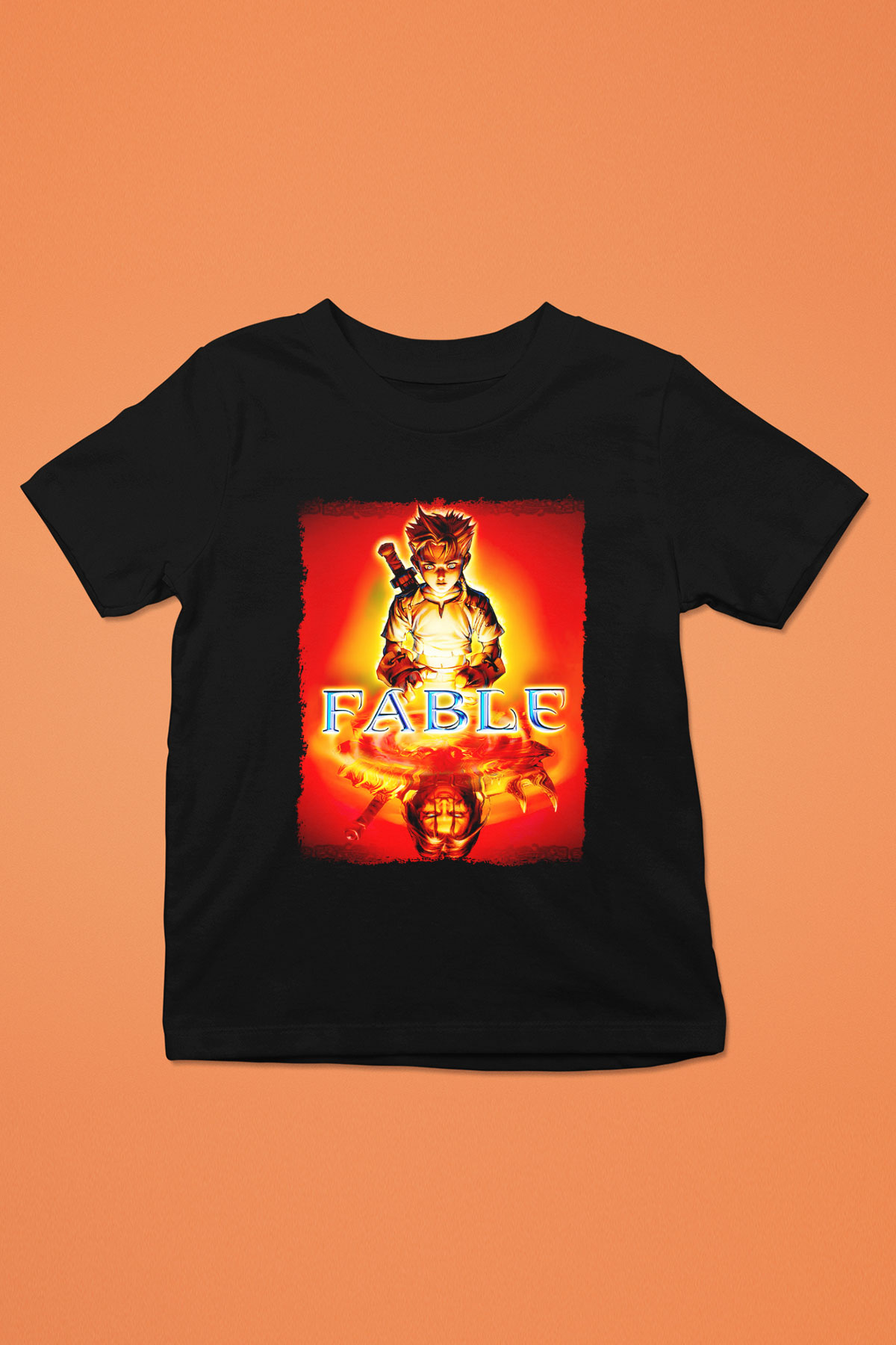Fable Siyah Unisex Çocuk Tişört