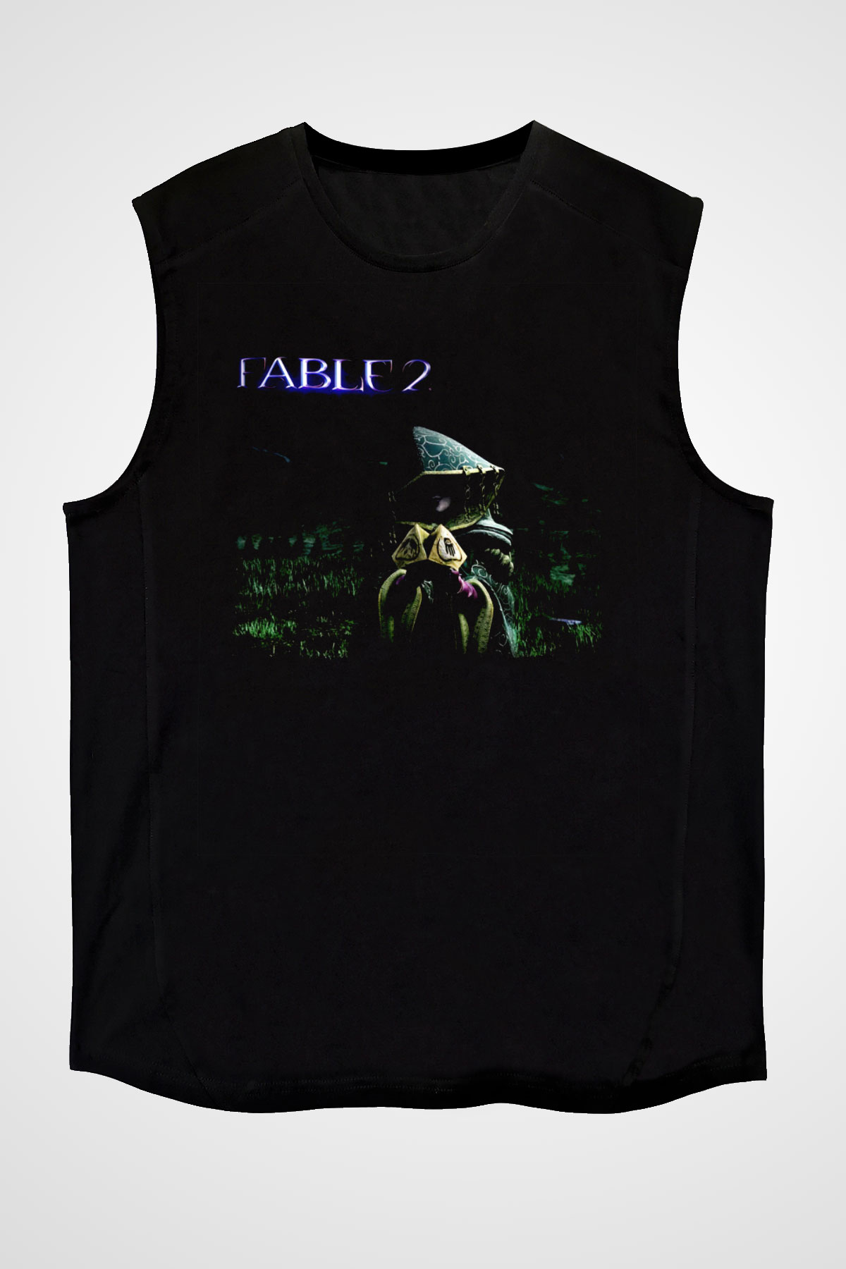 Fable Siyah Unisex Kolsuz Tişört