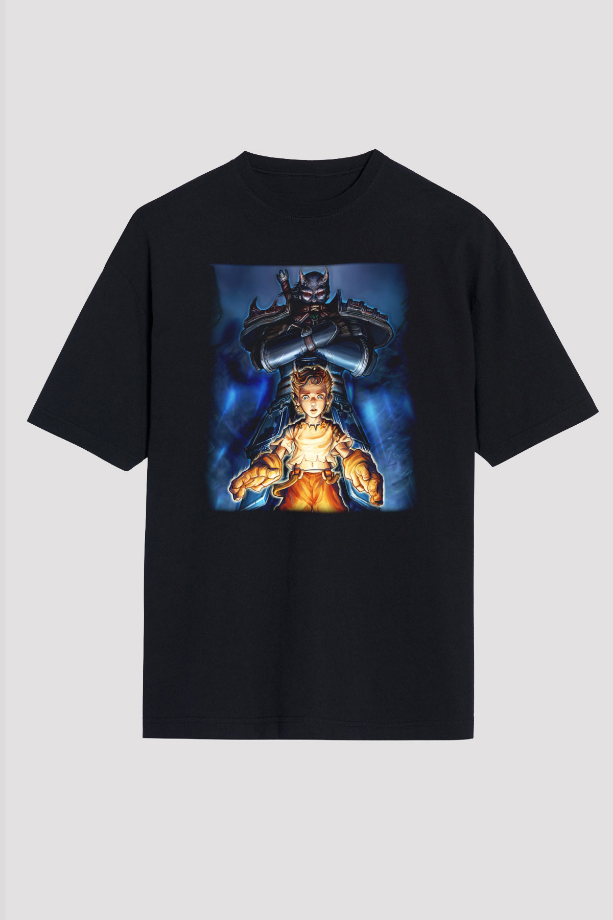 Fable Siyah Unisex Oversize Tişört T-Shirt