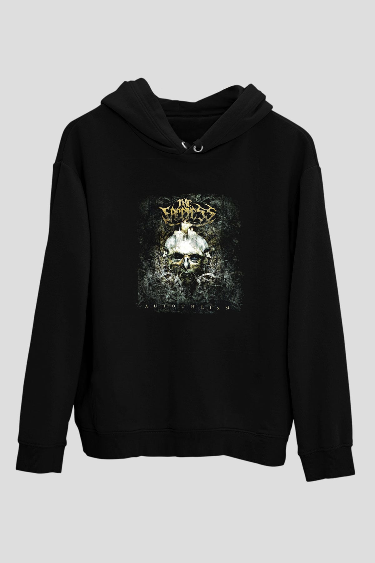 Faceless (The) Baskılı Unisex Siyah Hoodie