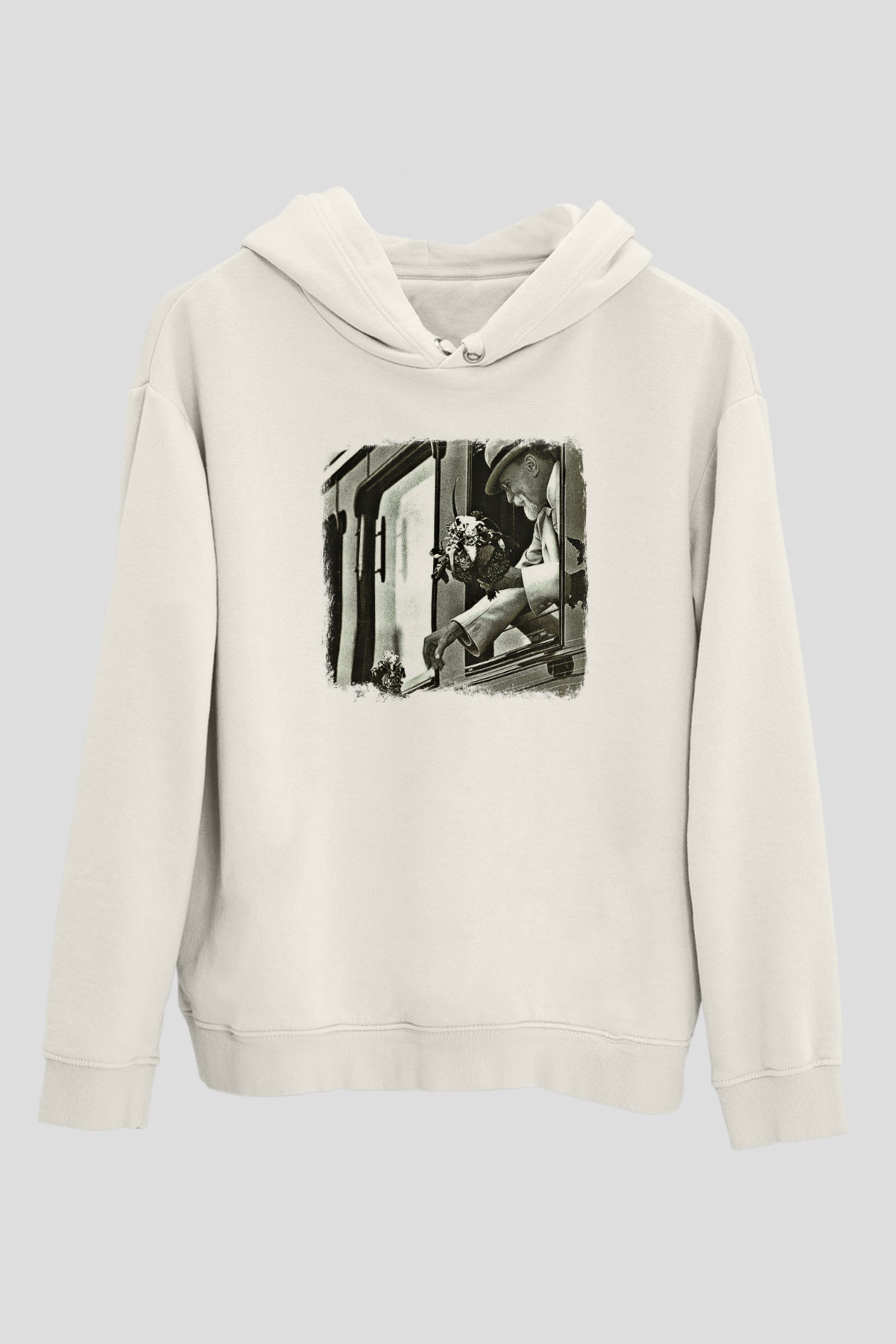 Faith No More Baskılı Unisex Beyaz Hoodie