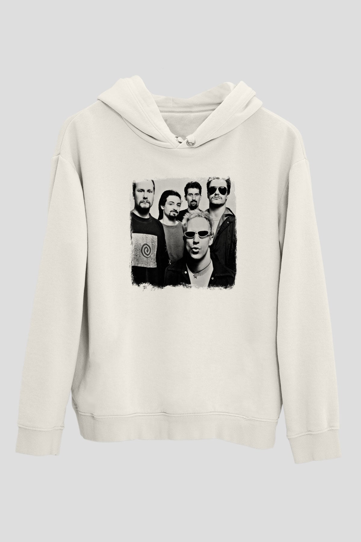 Faith No More Baskılı Unisex Beyaz Hoodie