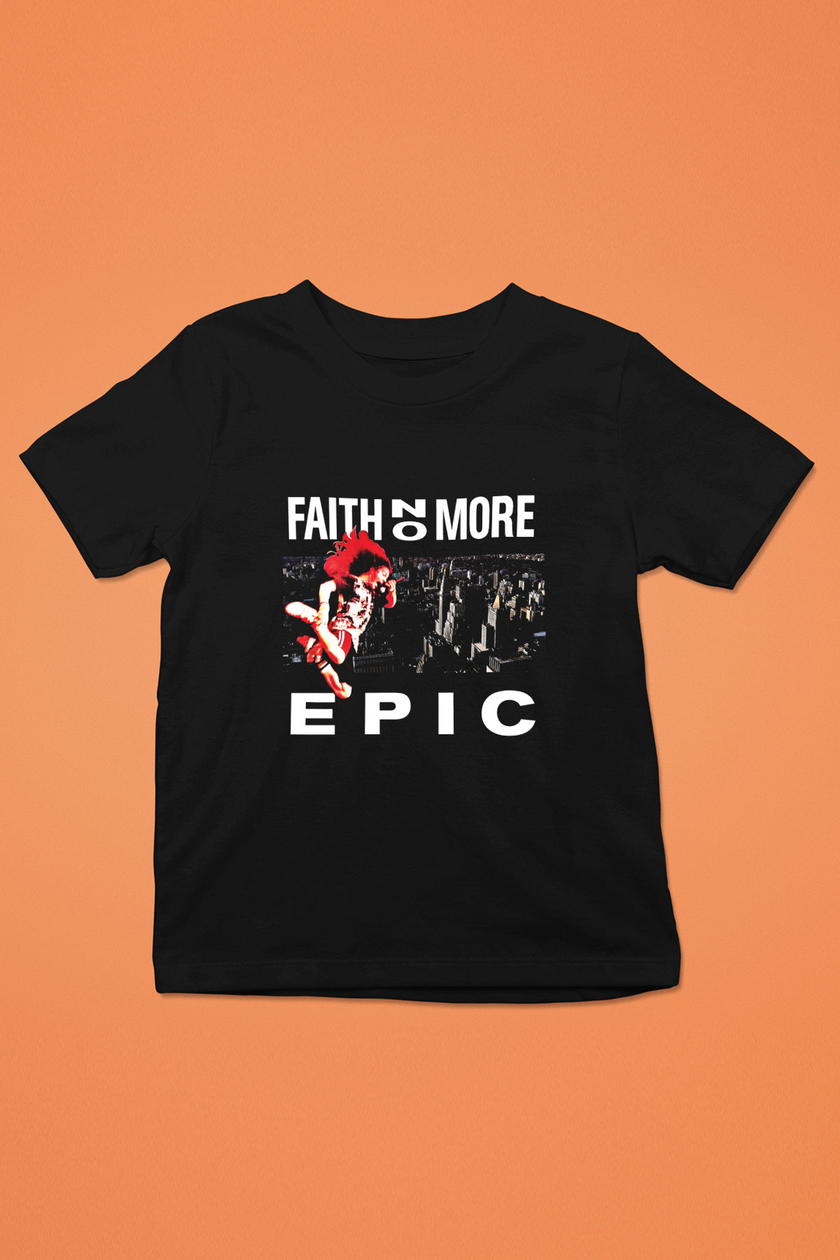 Faith No More Baskılı Unisex Siyah Çocuk Tişört