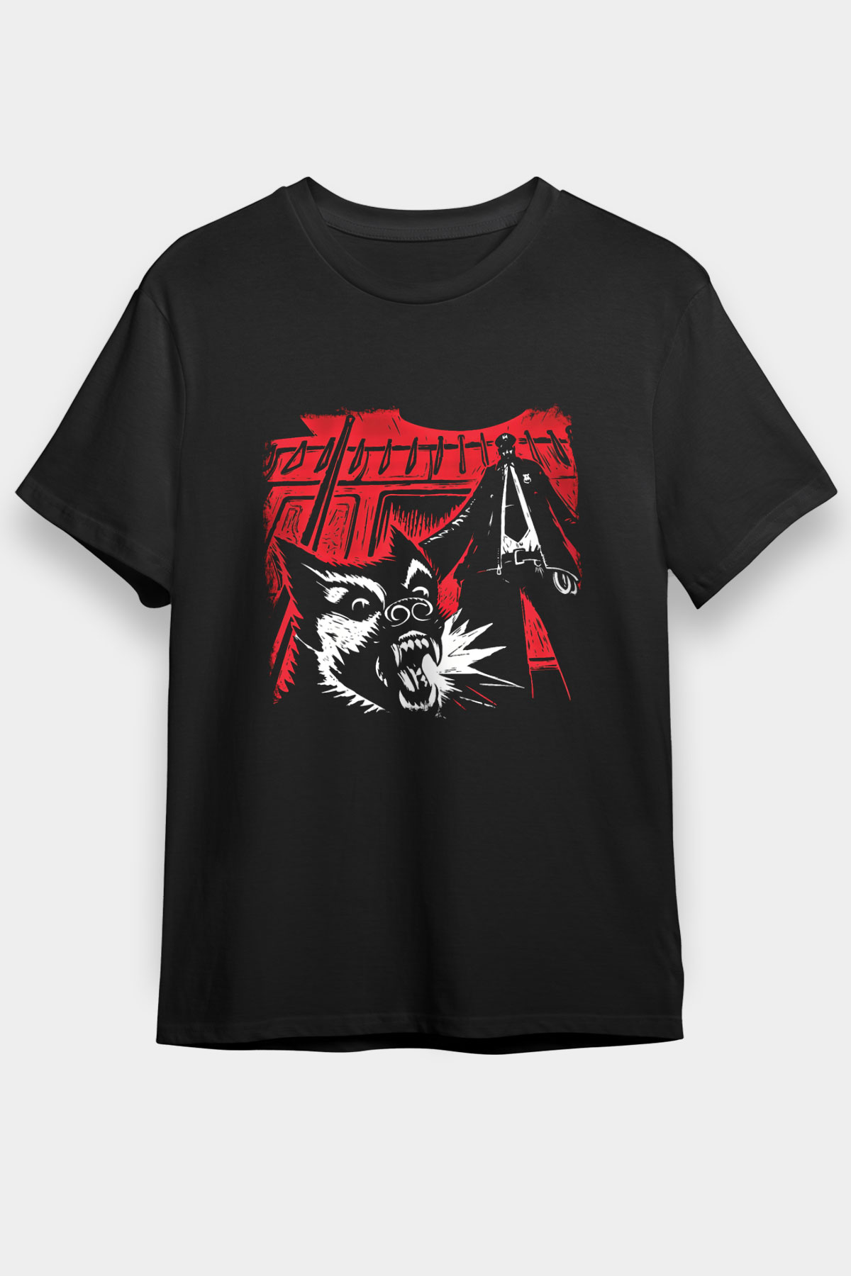 Faith No More Baskılı Unisex Siyah Tişört