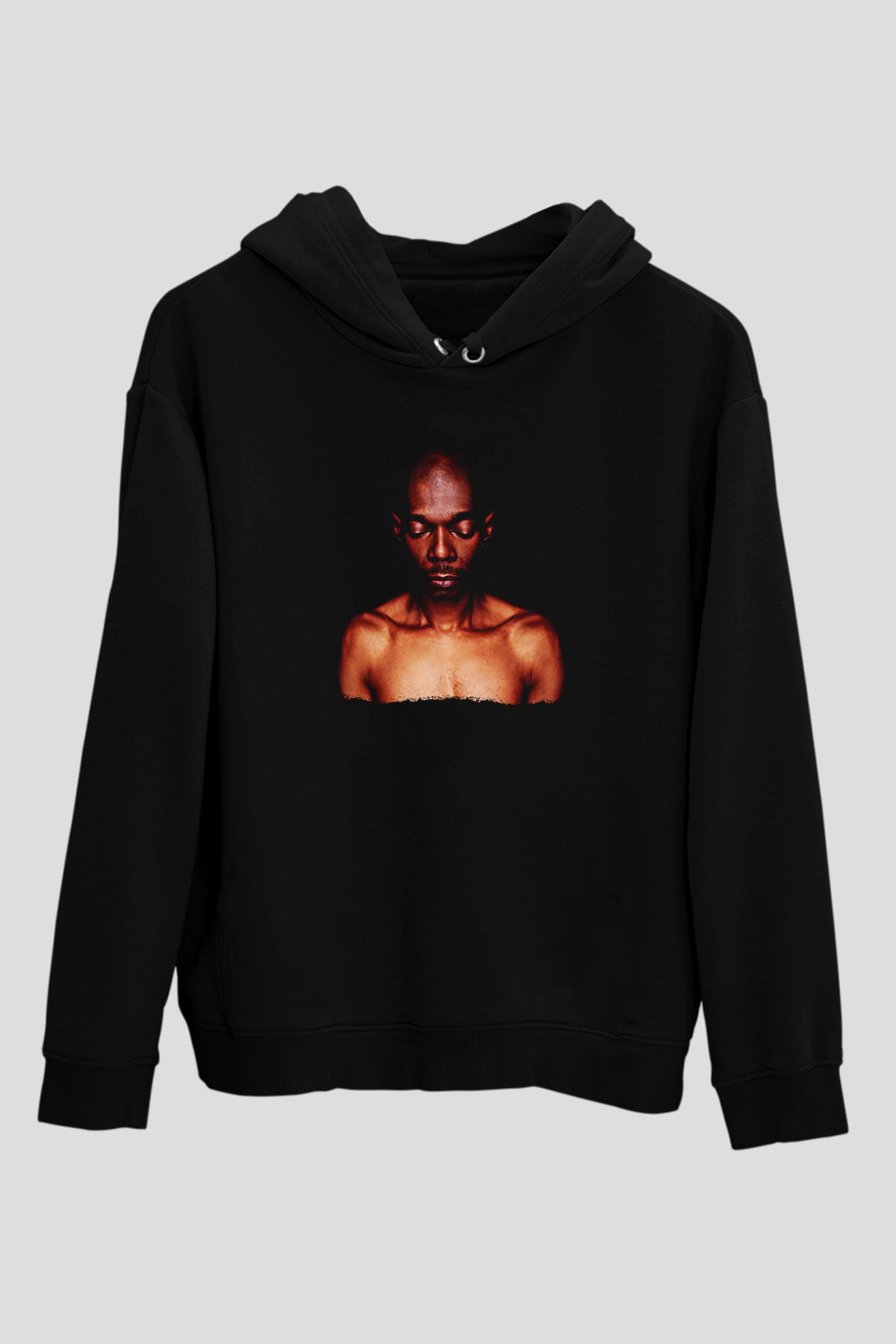 Faithless Baskılı Unisex Siyah Hoodie