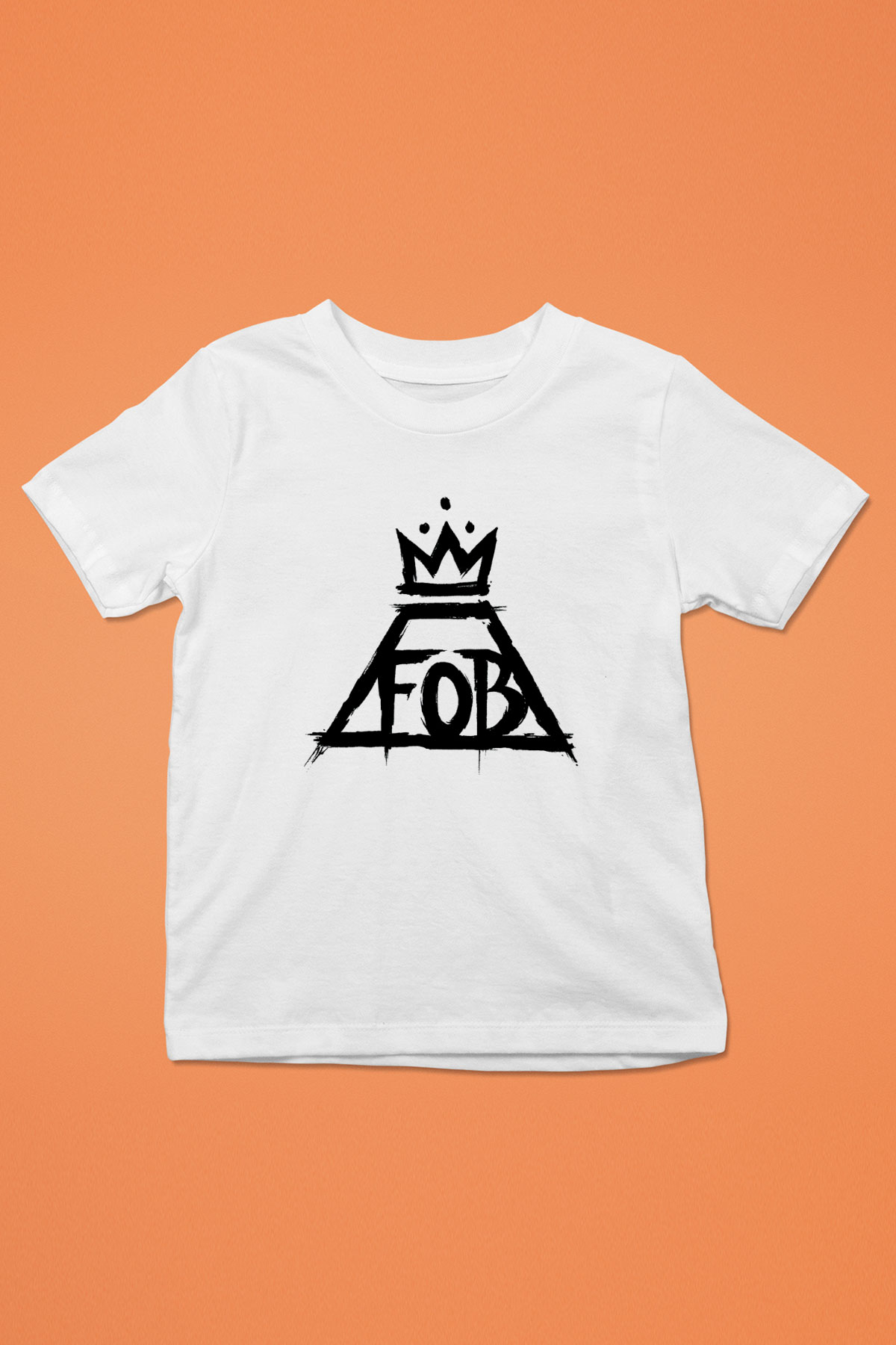 Fall Out Boy Baskılı Beyaz Unisex Çocuk Tişört