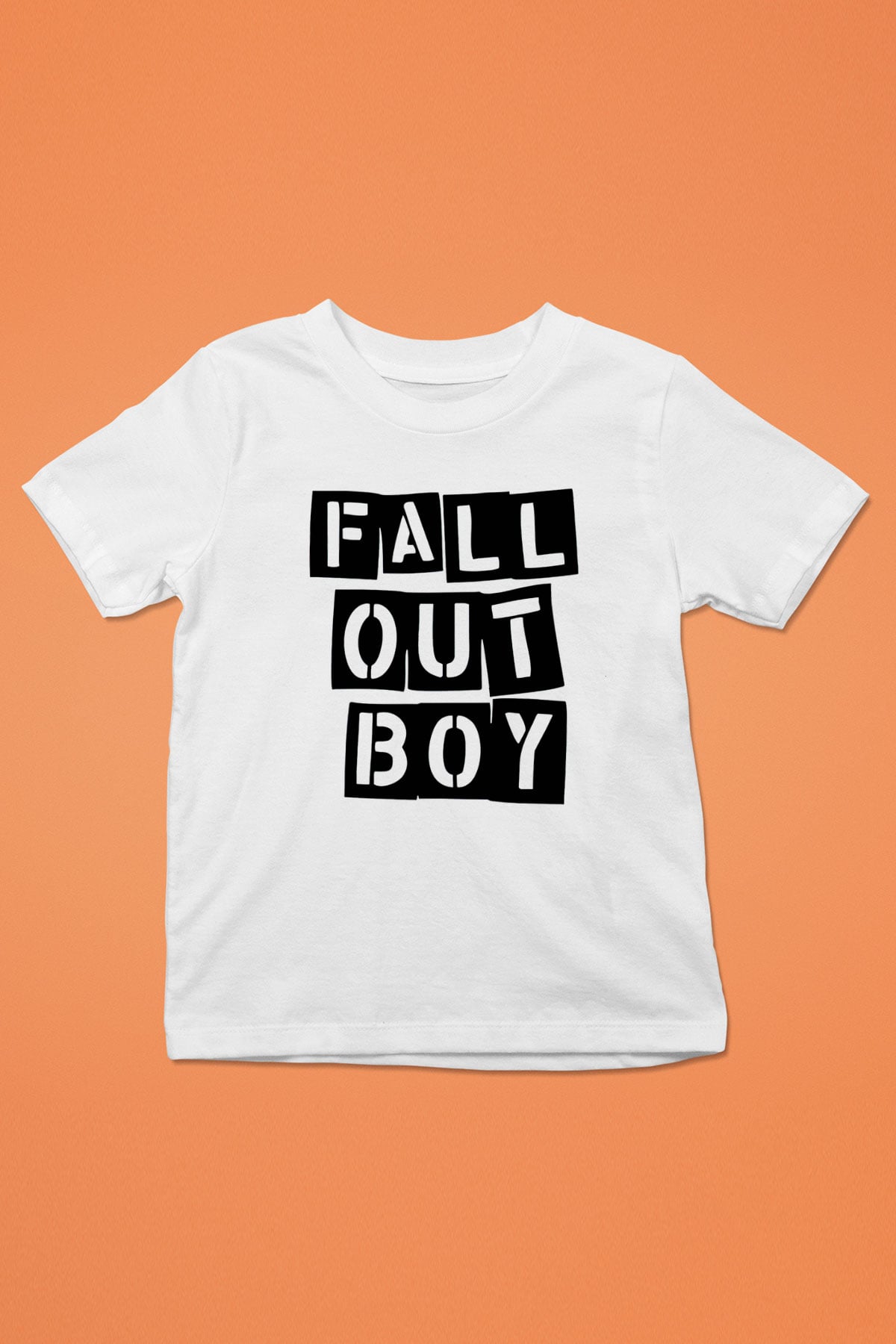 Fall Out Boy Baskılı Beyaz Unisex Çocuk Tişört