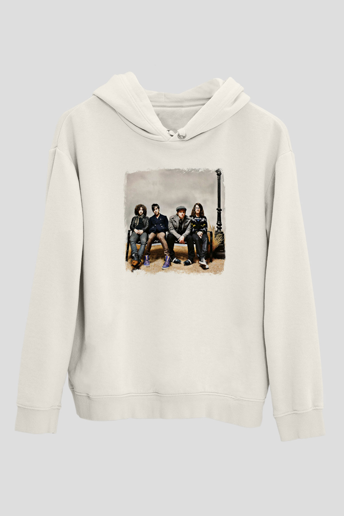 Fall Out Boy Baskılı Unisex Beyaz Hoodie