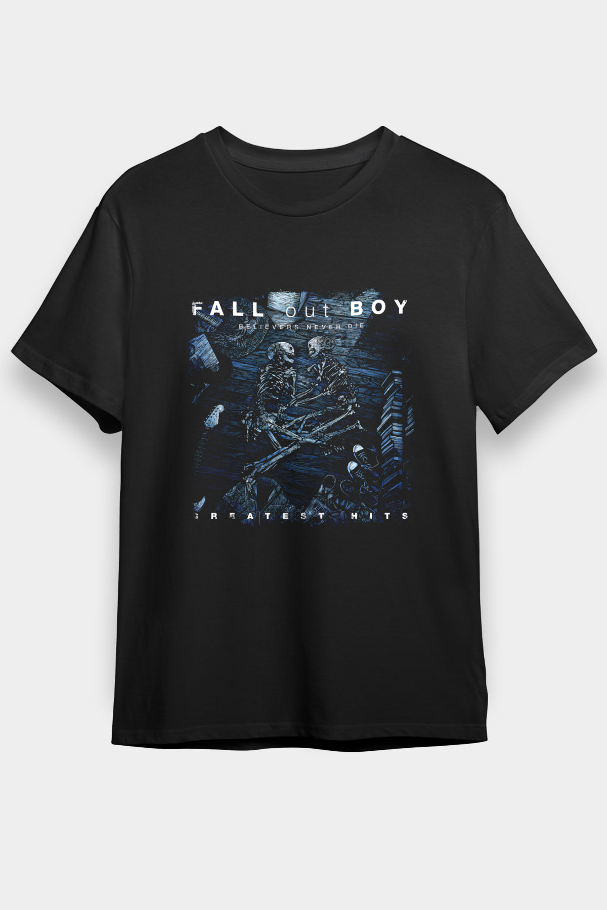 Fall Out Boy Unisex Black Graphic Tee - STREETWEAR