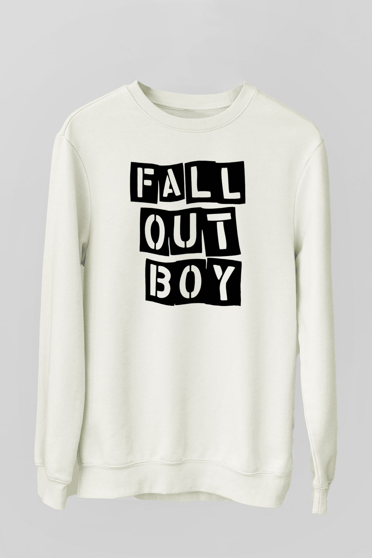Fall Out Boy Beyaz Unisex Sweatshirt