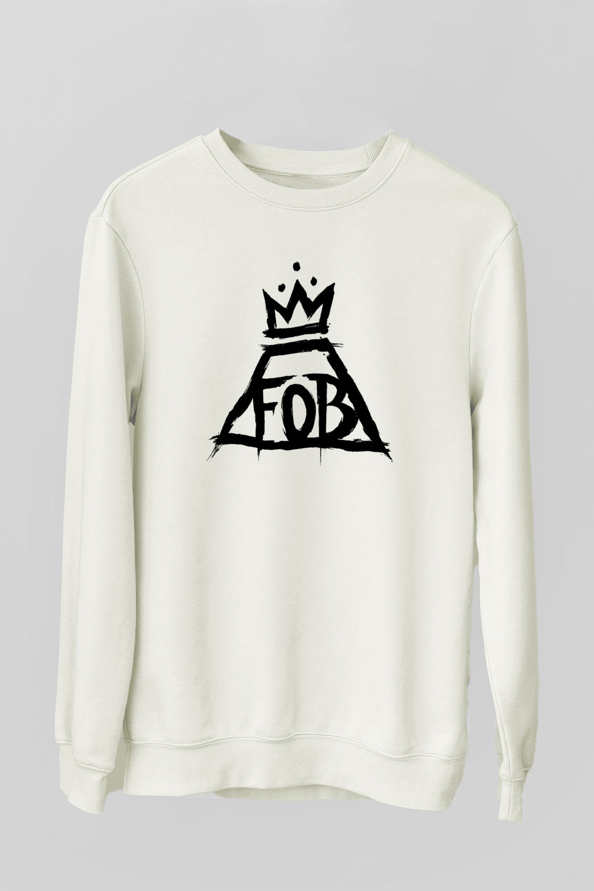 Fall Out Boy Beyaz Unisex Sweatshirt