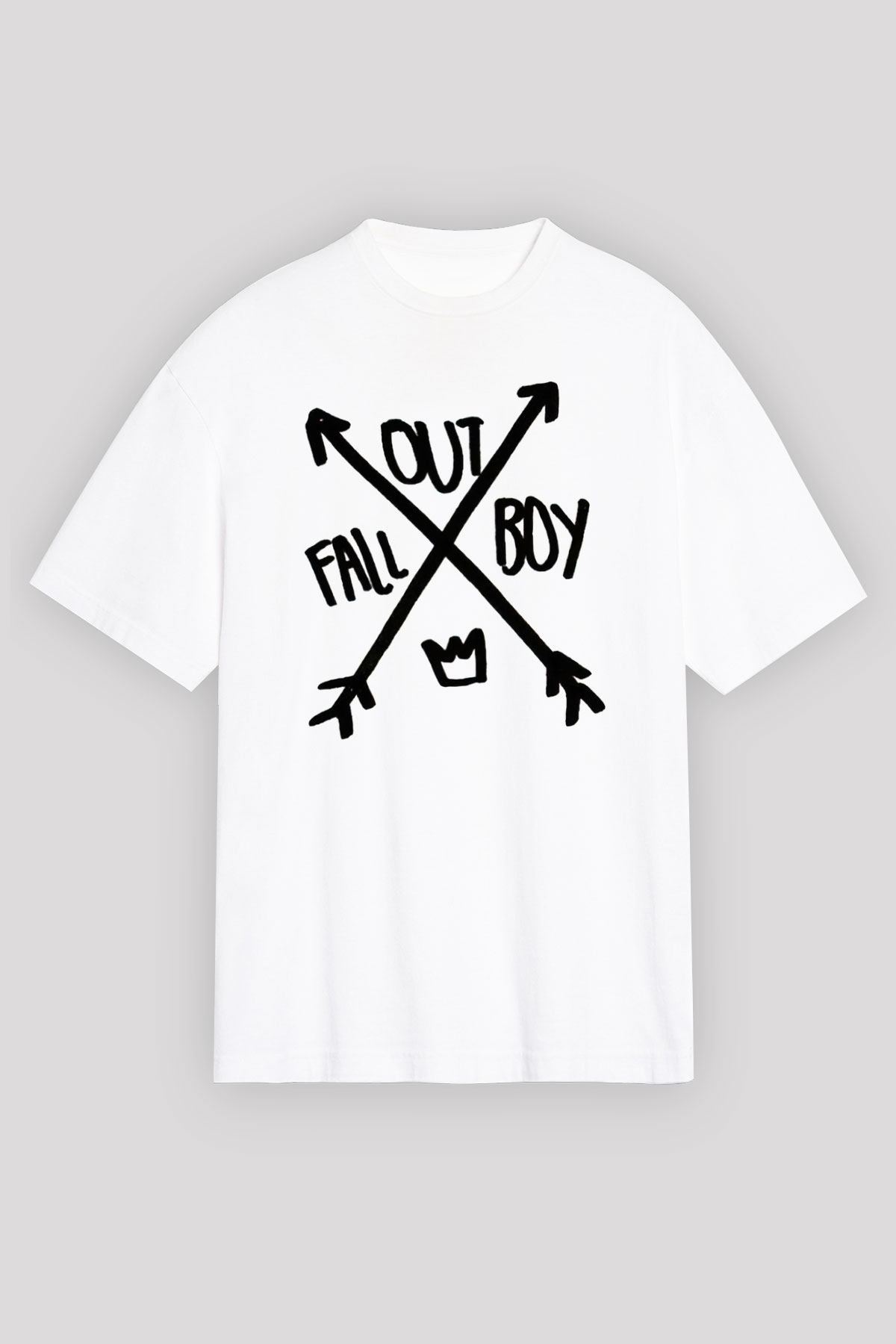 Fall Out Boy Beyaz Unisex Tişört T-Shirt - TişörtFabrikası
