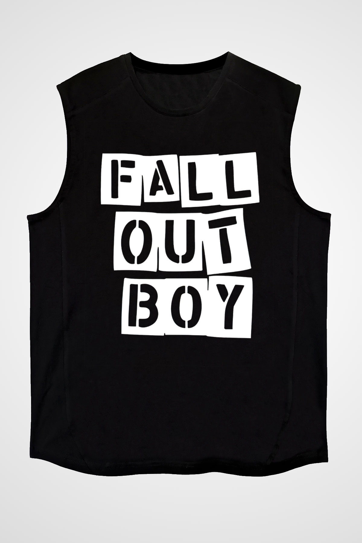 Fall Out Boy Siyah Unisex Kolsuz Tişört
