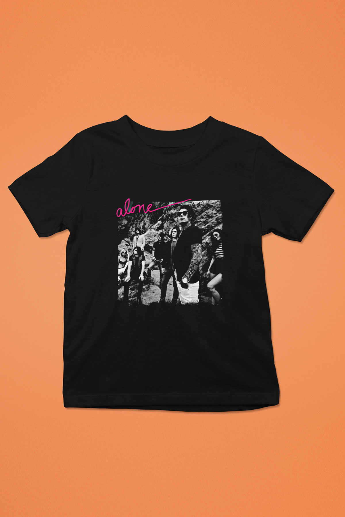 Falling In Reverse Baskılı Unisex Siyah Çocuk Tişört