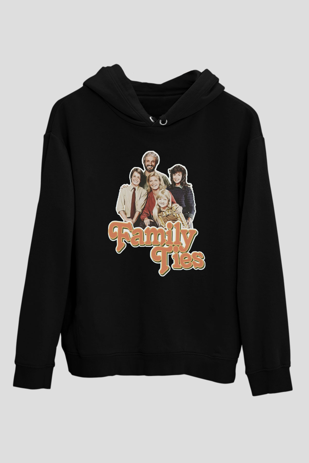 Family Ties Siyah Unisex Hoodie