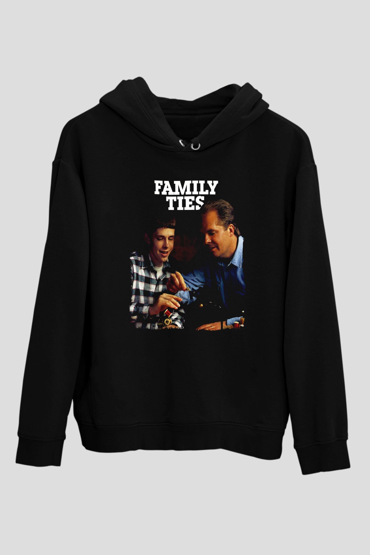 Family Ties Siyah Unisex Hoodie