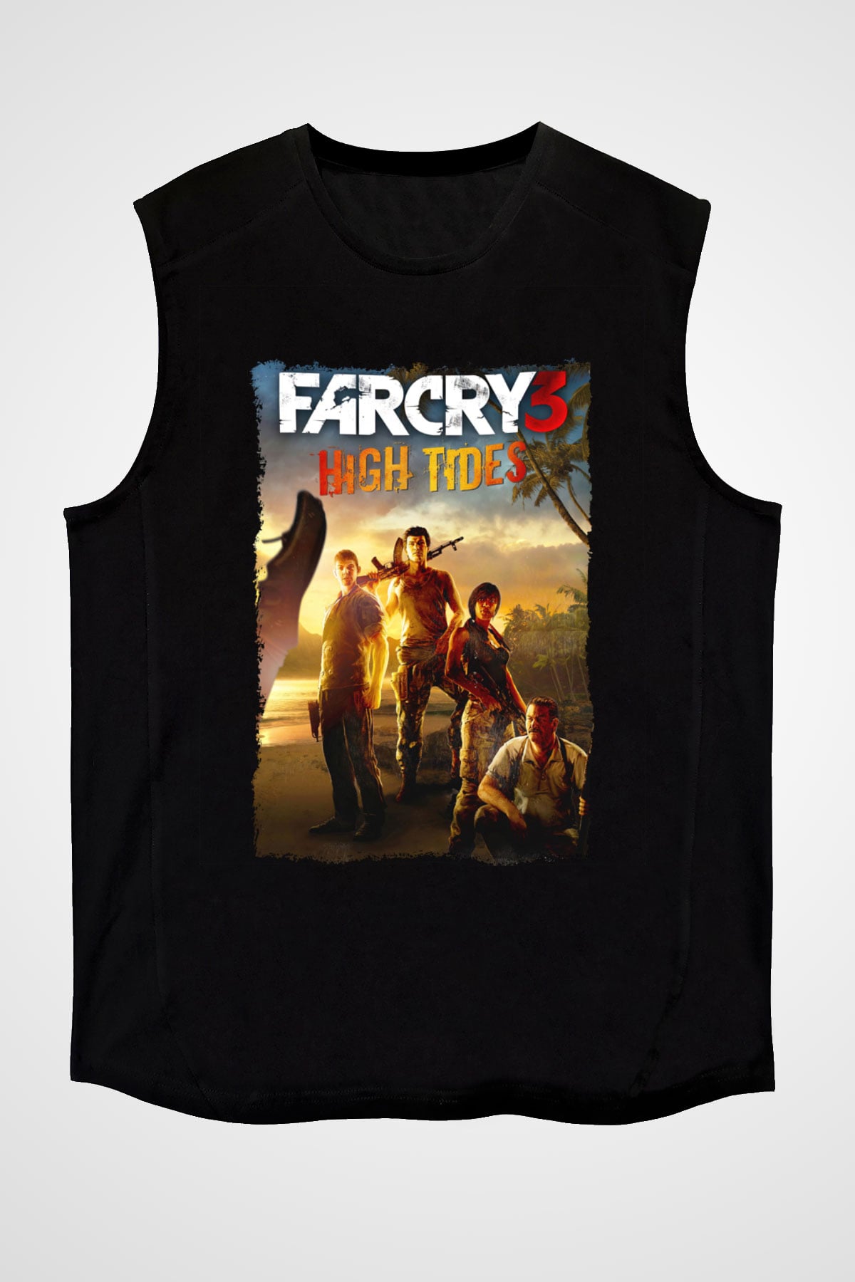 Far Cry Siyah Unisex Kolsuz Tişört