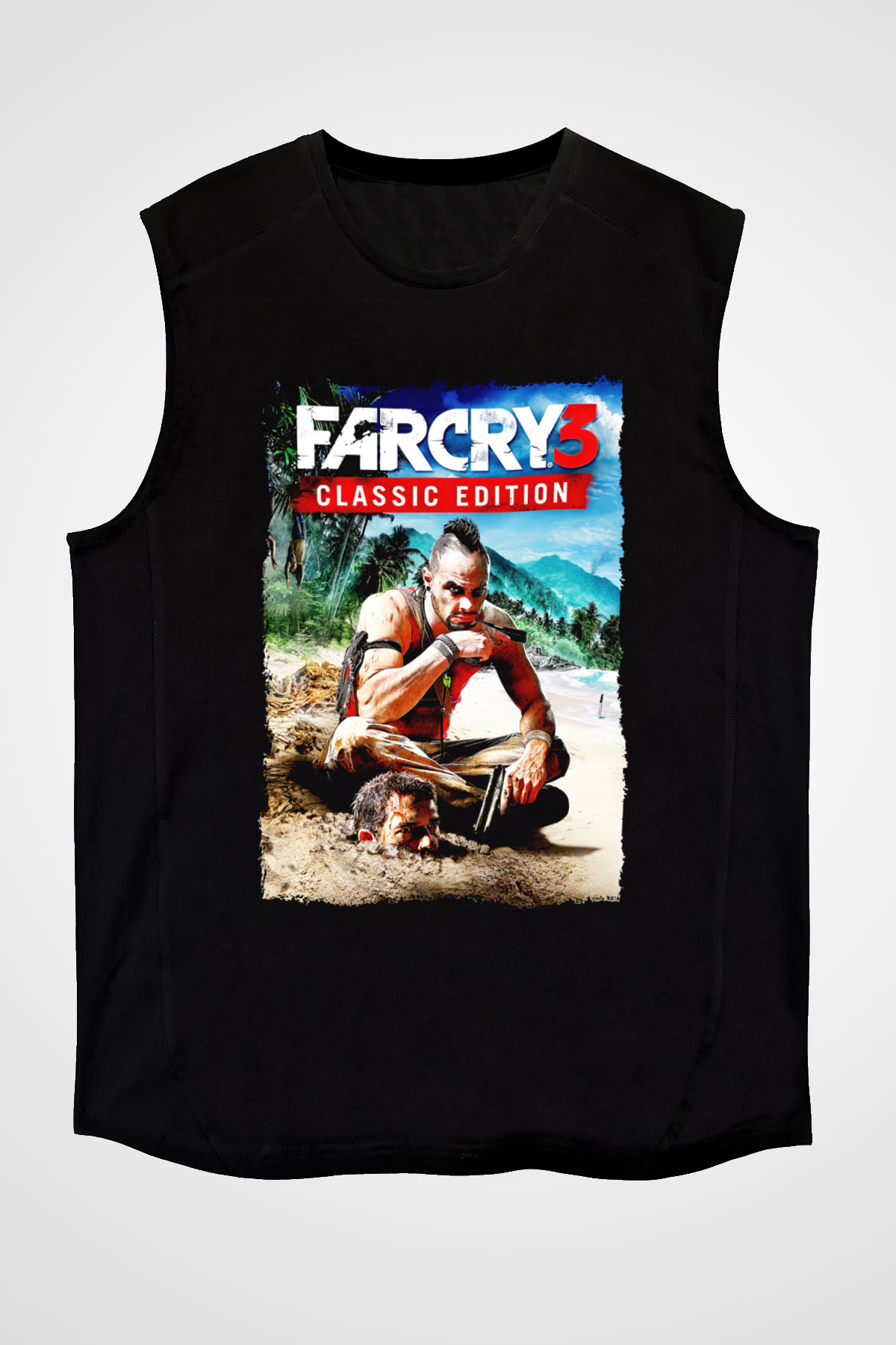 Far Cry Siyah Unisex Kolsuz Tişört