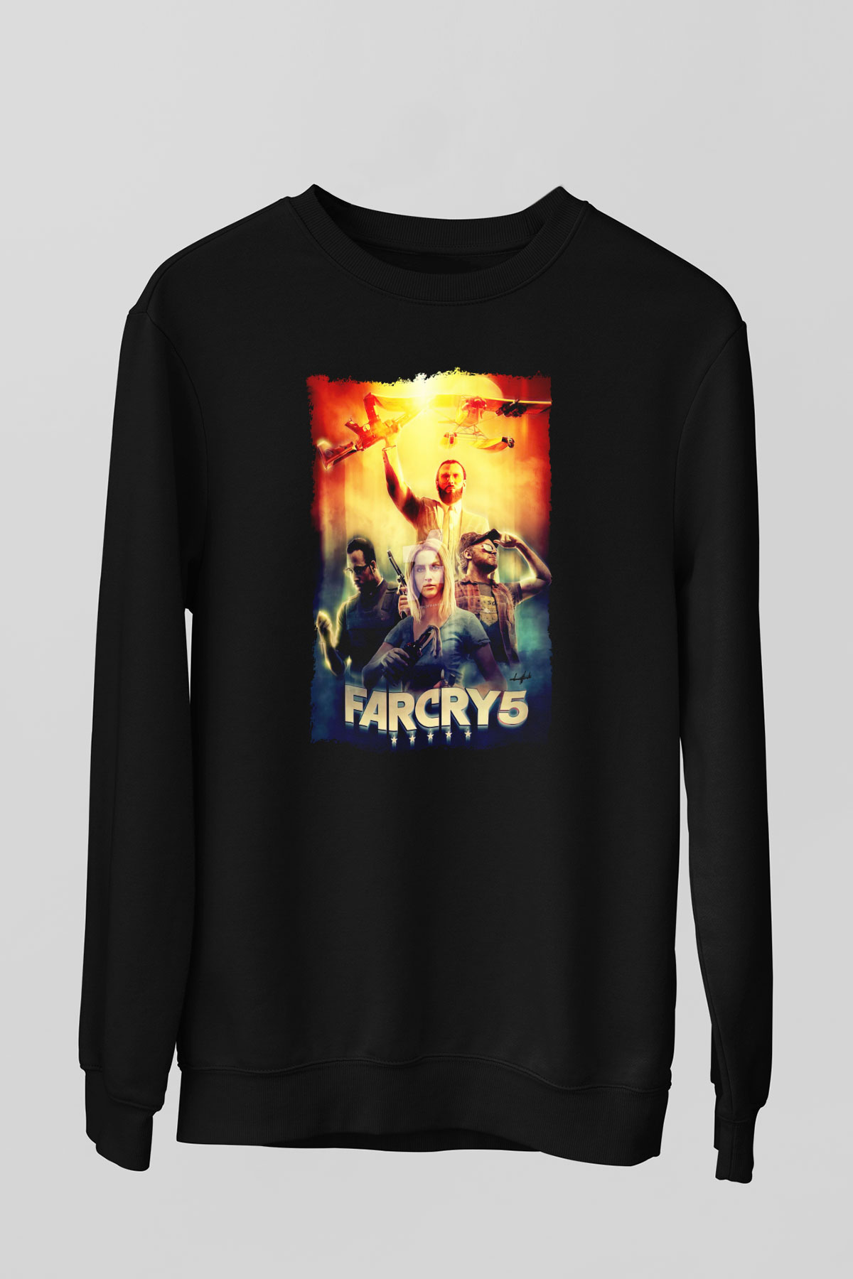 Far Cry Siyah Unisex Sweatshirt