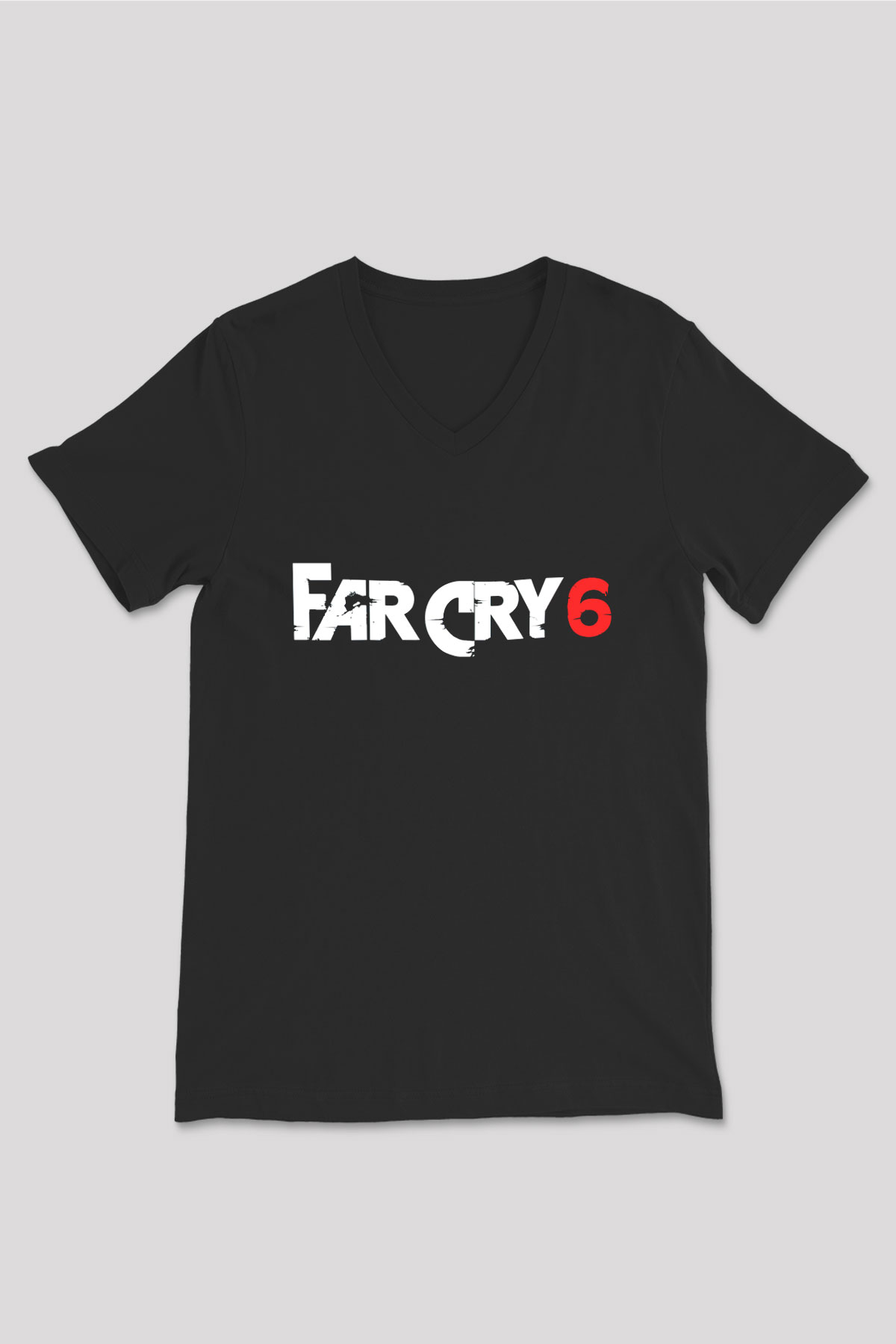Far Cry Siyah Unisex V Yaka Tişört