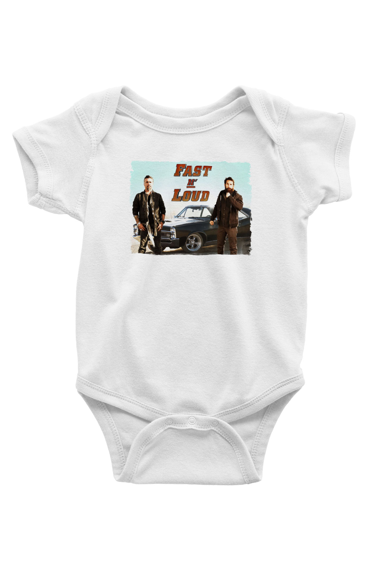 Fast N' Loud Beyaz Bebek Body - Zıbın