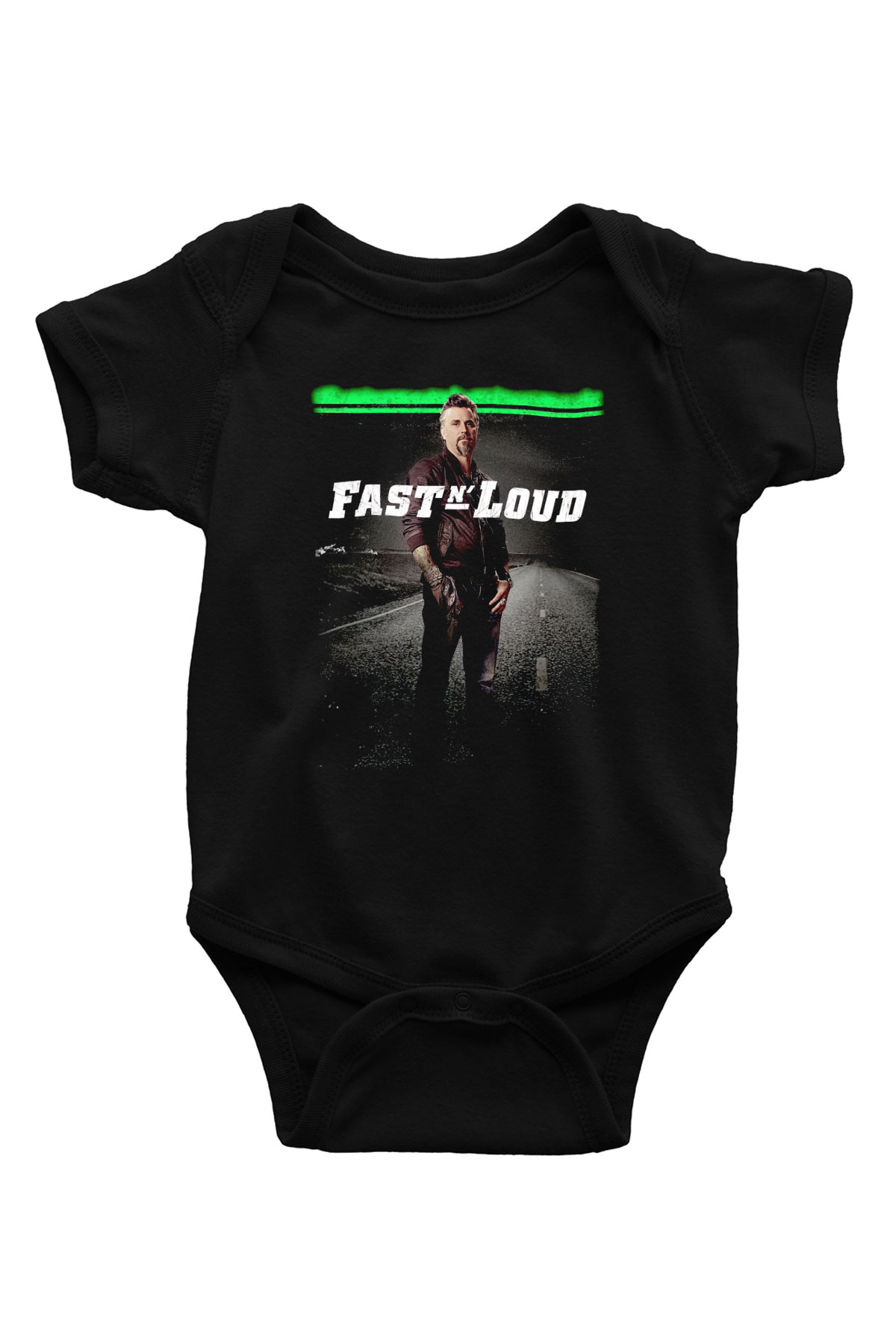 Fast N' Loud Siyah Bebek Body - Zıbın