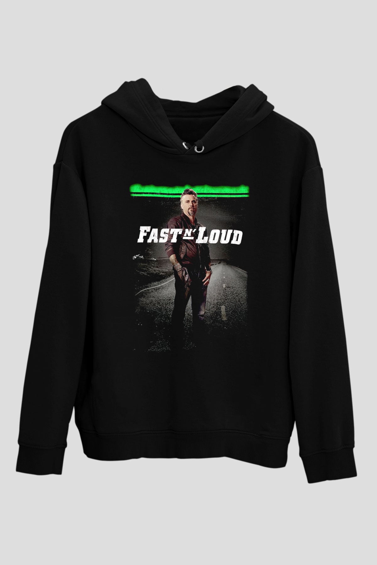Fast N' Loud Siyah Unisex Hoodie