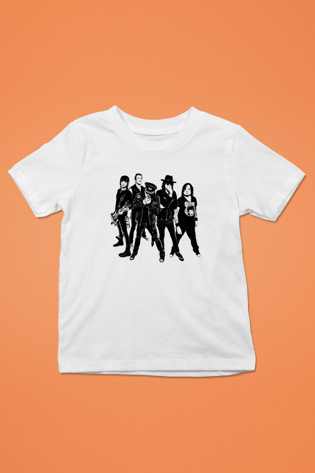 Faster Pussycat Baskılı Unisex Beyaz Çocuk Tişört