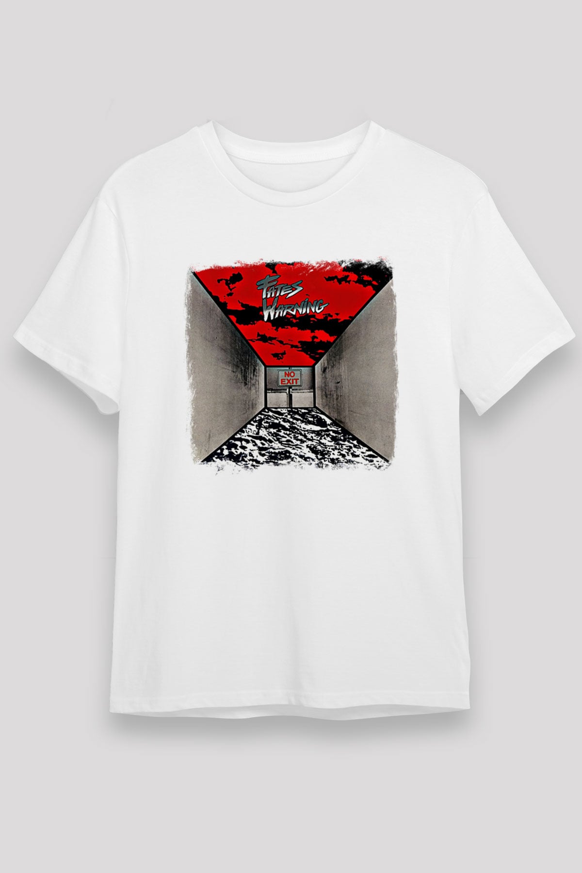 Fates Warning Baskılı Unisex Beyaz Tişört