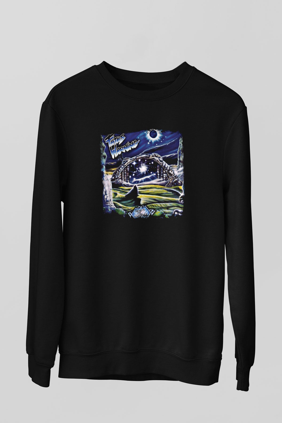 Fates Warning Baskılı Unisex Siyah Sweatshirt