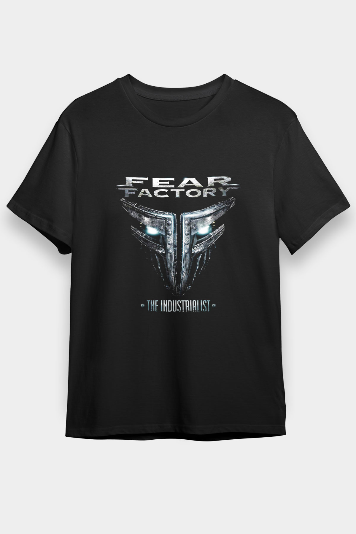 Fear Factory Baskılı Unisex Siyah Tişört