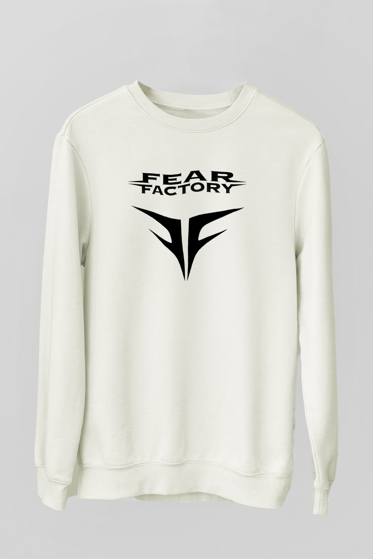 Fear Factory Beyaz Unisex Sweatshirt