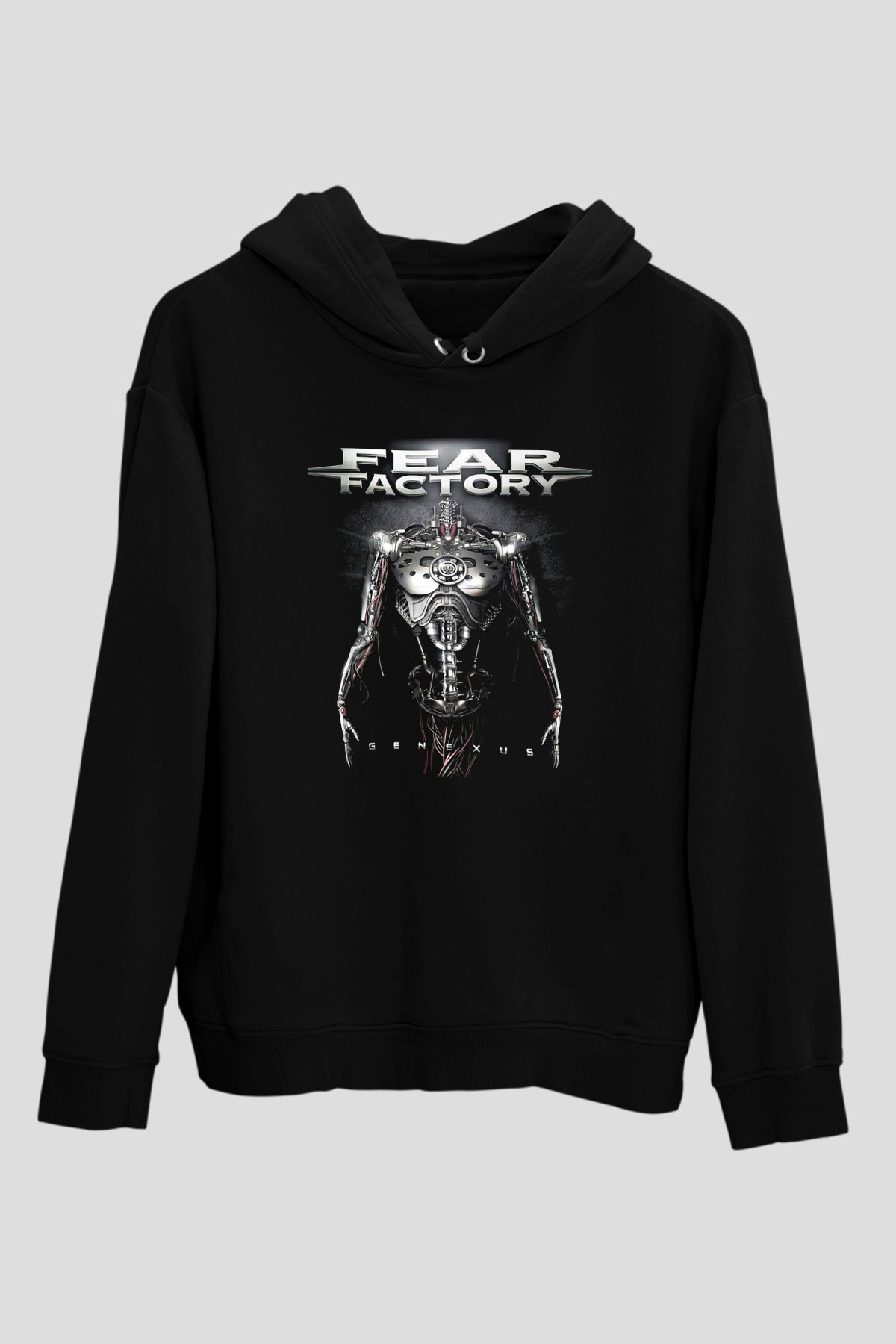 Fear Factory Siyah Unisex Hoodie