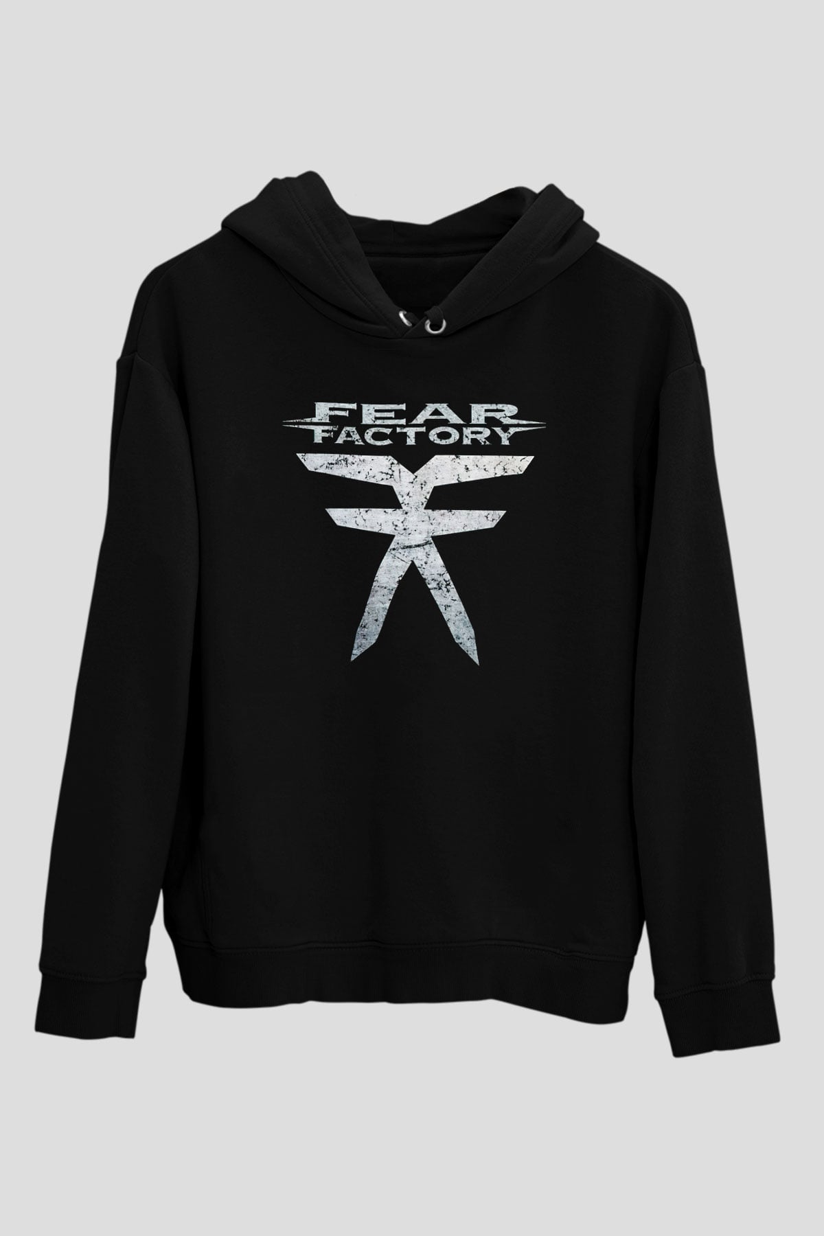 Fear Factory Siyah Unisex Kapüşonlu Sweatshirt