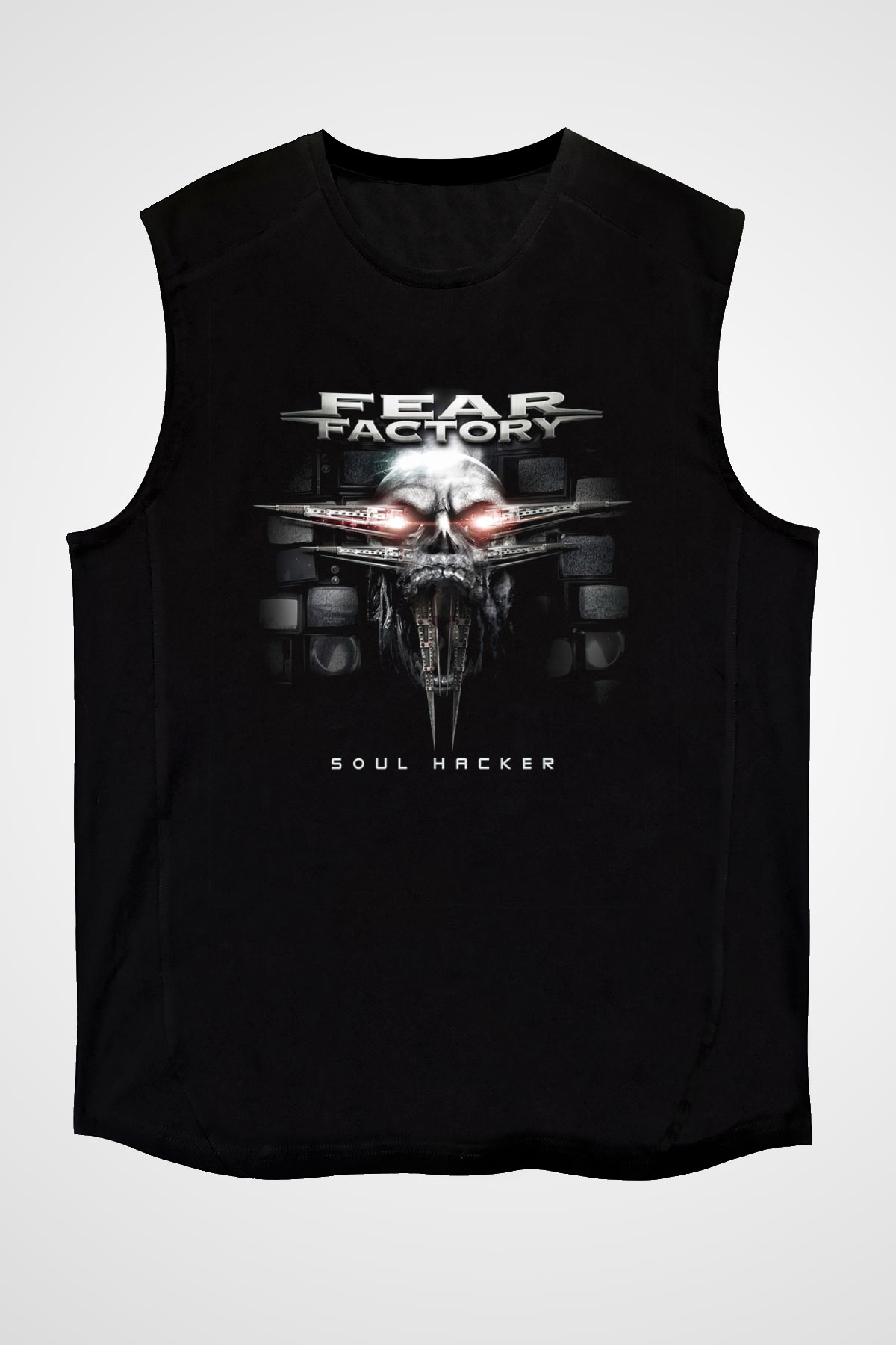 Fear Factory Siyah Unisex Kolsuz Tişört