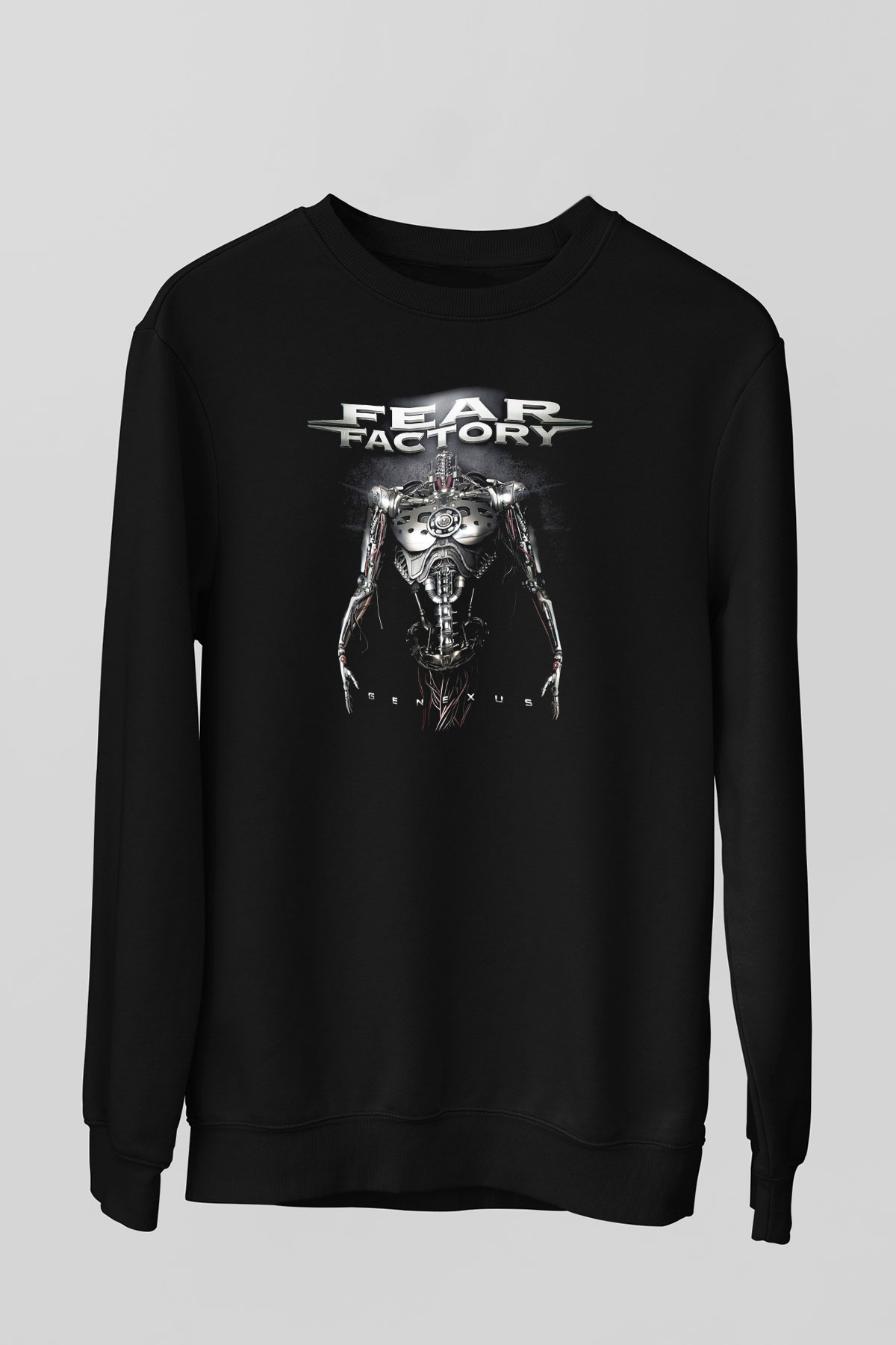 Fear Factory Siyah Unisex Sweatshirt